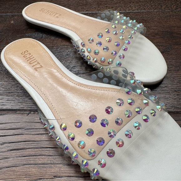 Schutz Greece Flat Slide Sandal - Picture 2 of 6